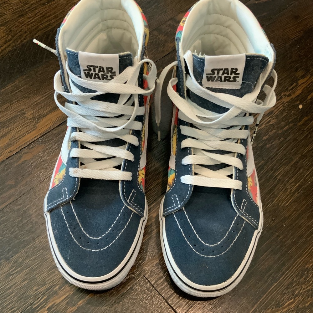 Vans Men’s Star Wars High-Top Sneakers in Navy and Multicolor